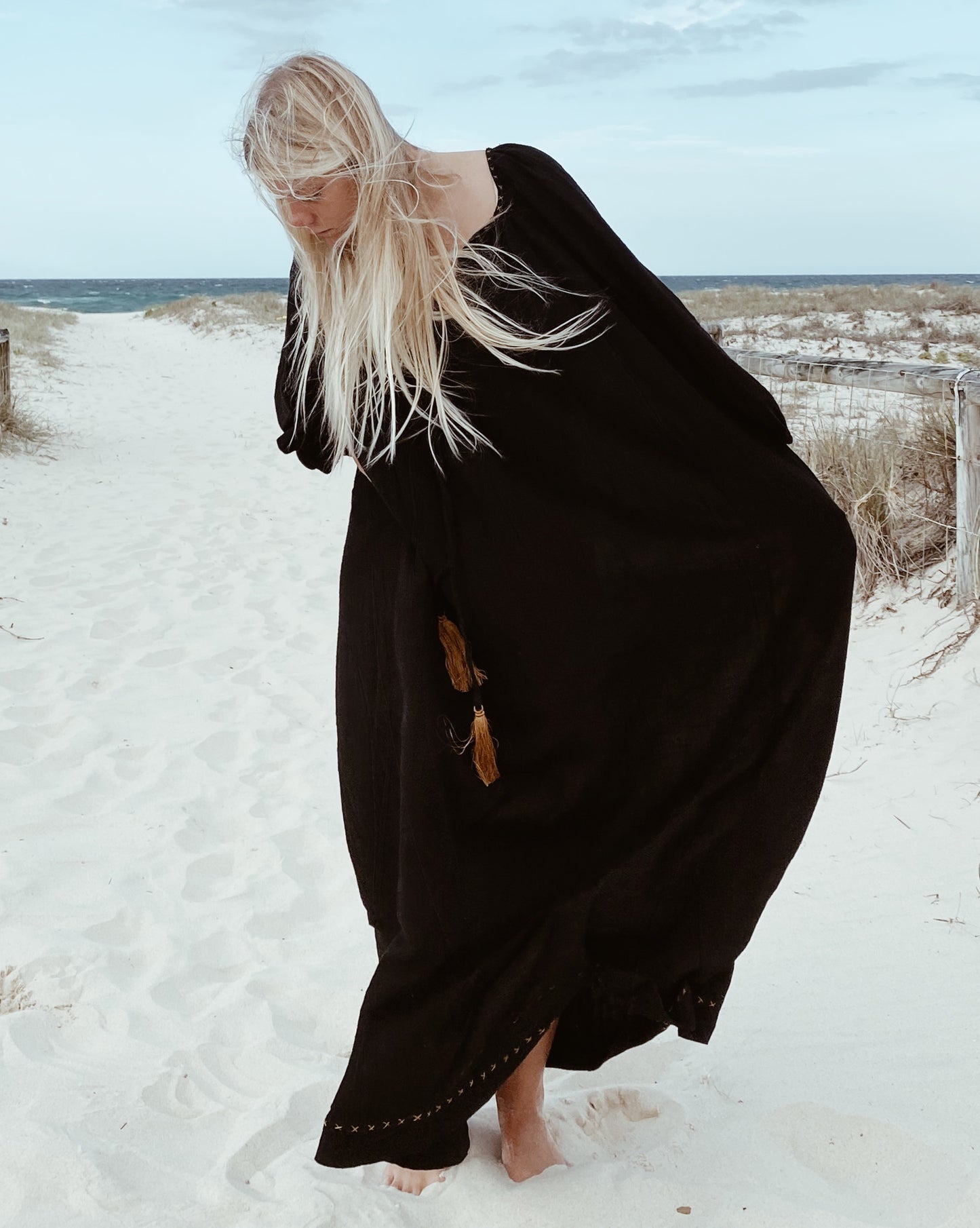 The Stromboli Kaftan in Black