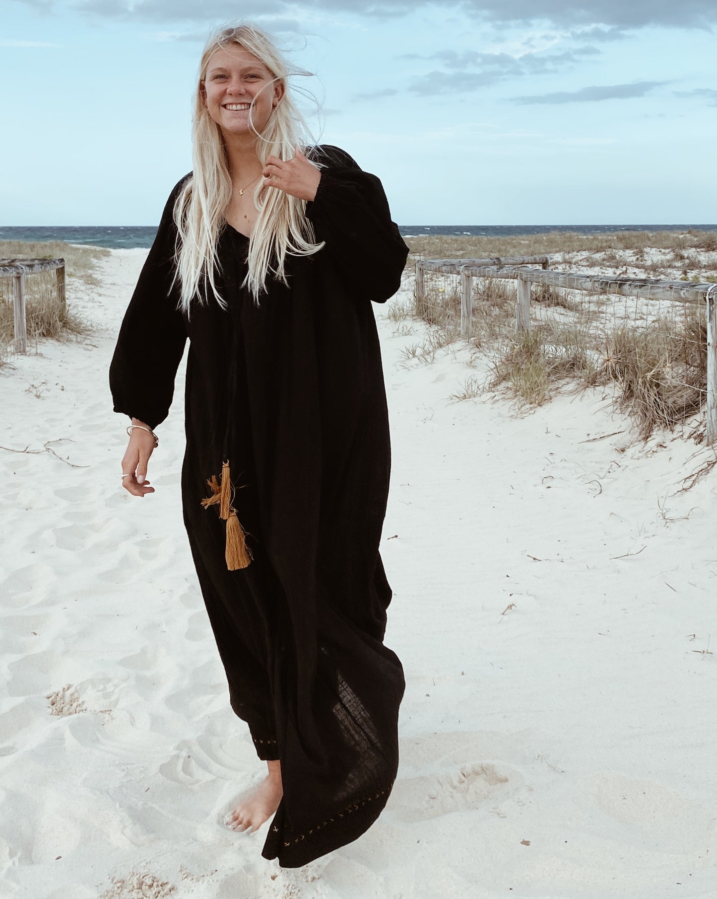 The Stromboli Kaftan in Black
