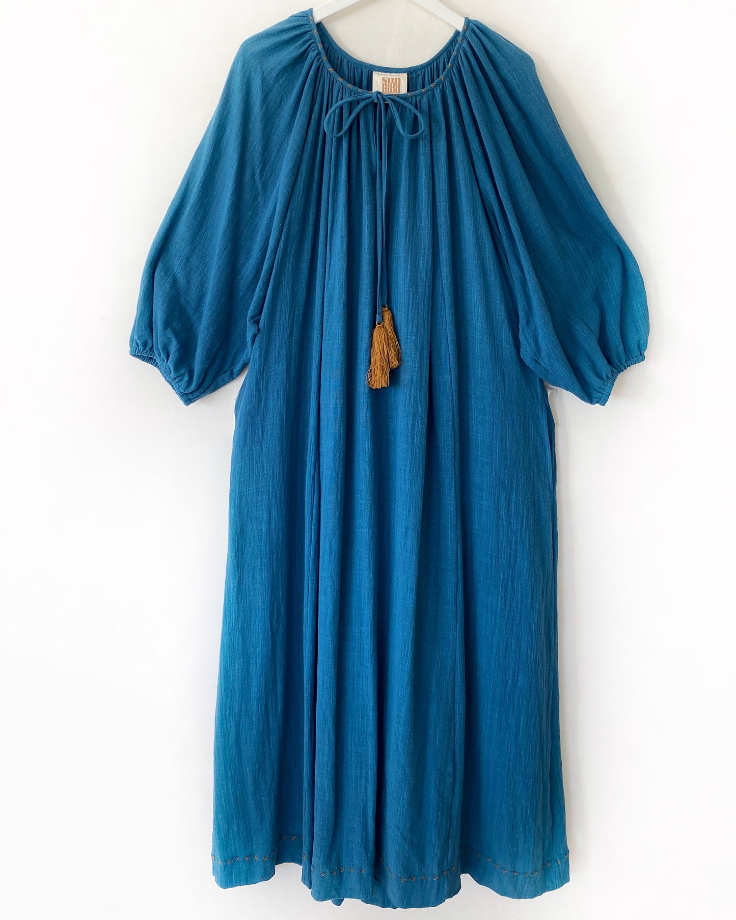 The Stromboli Kaftan in Teal Blue