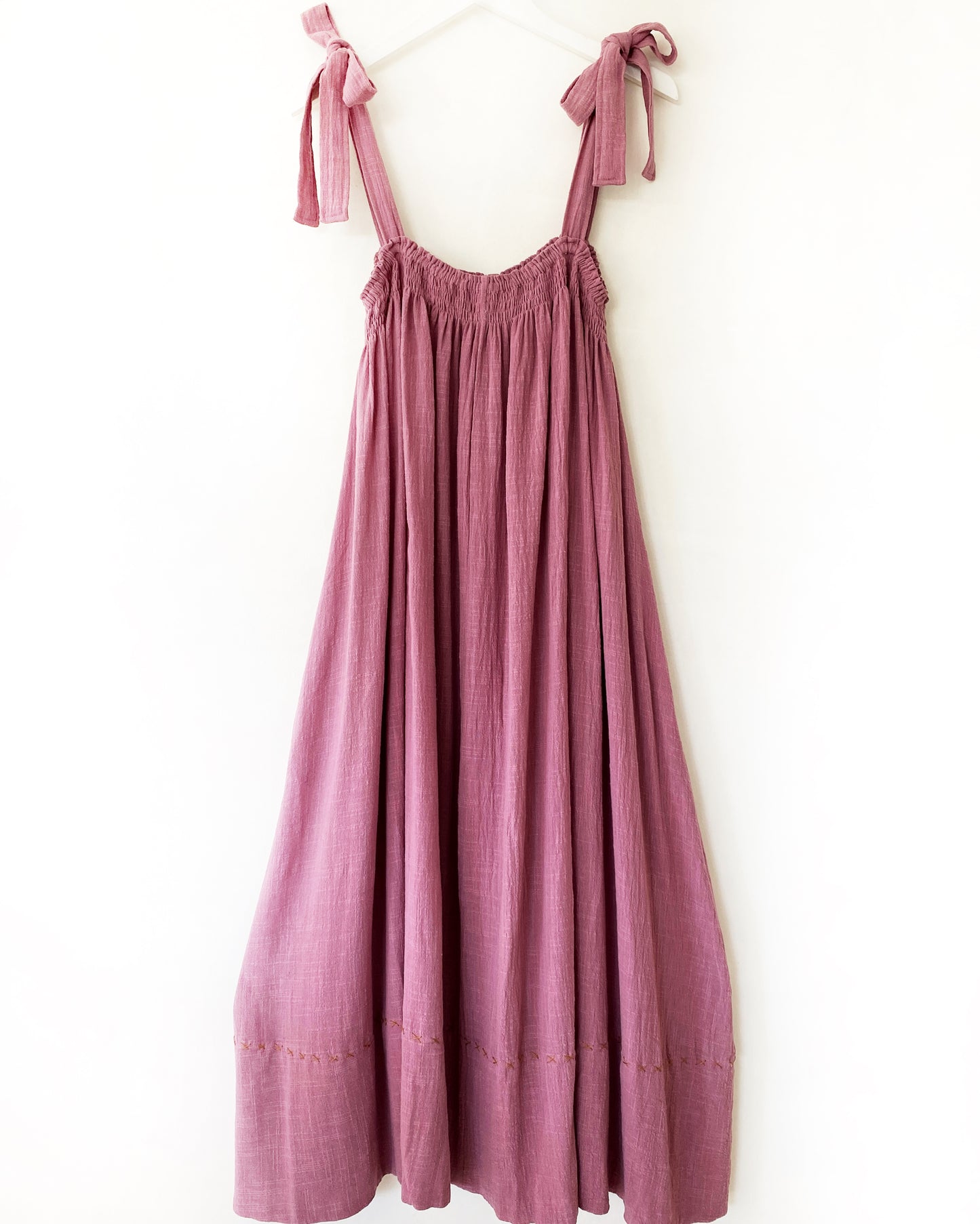 The Mallorca Sundress in Dusky Pink